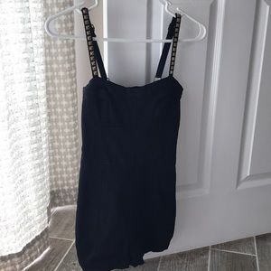 Black studded Romper